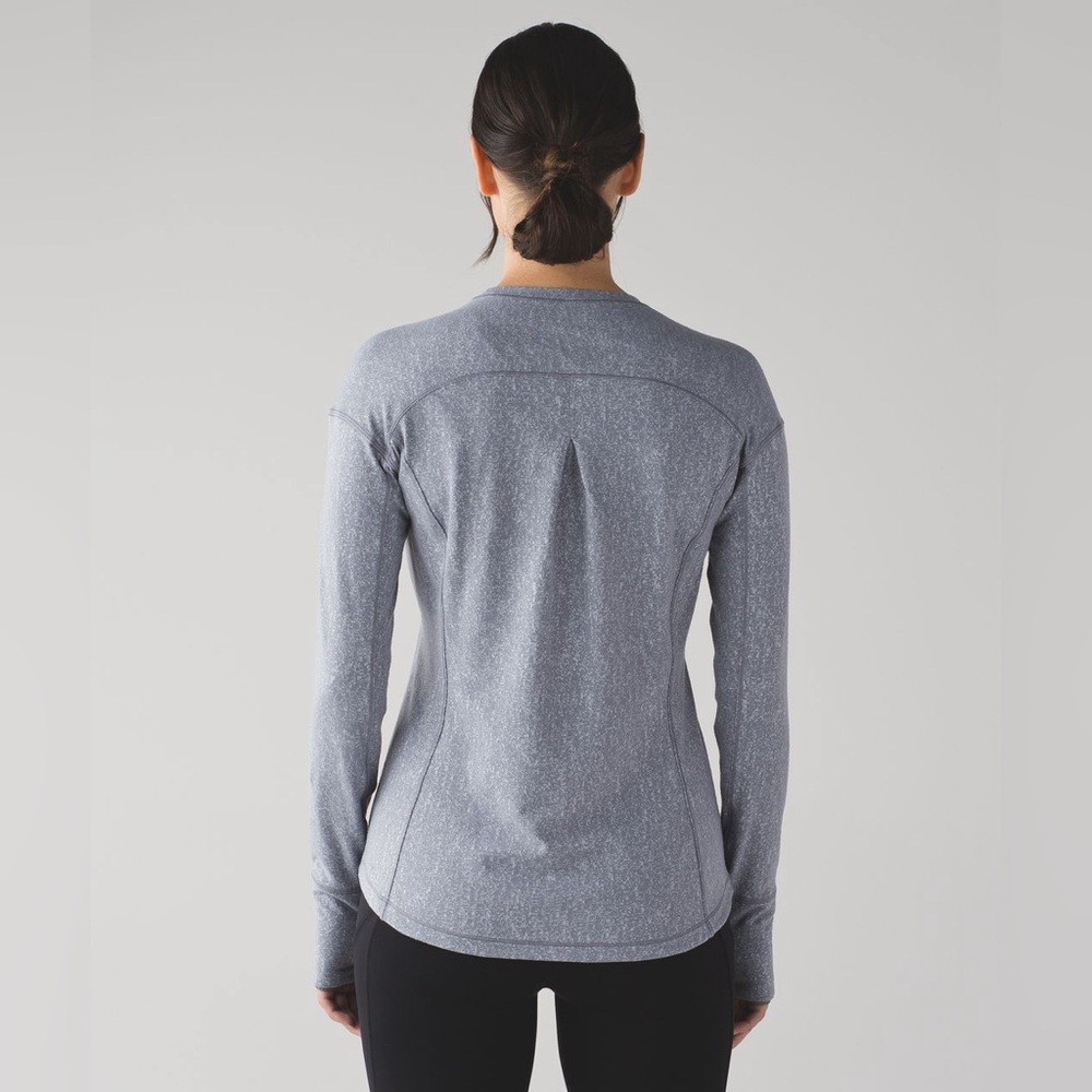 Lululemon Outrun Thick Long Sleeve Luon Thumb Holes Running Activewear Workout